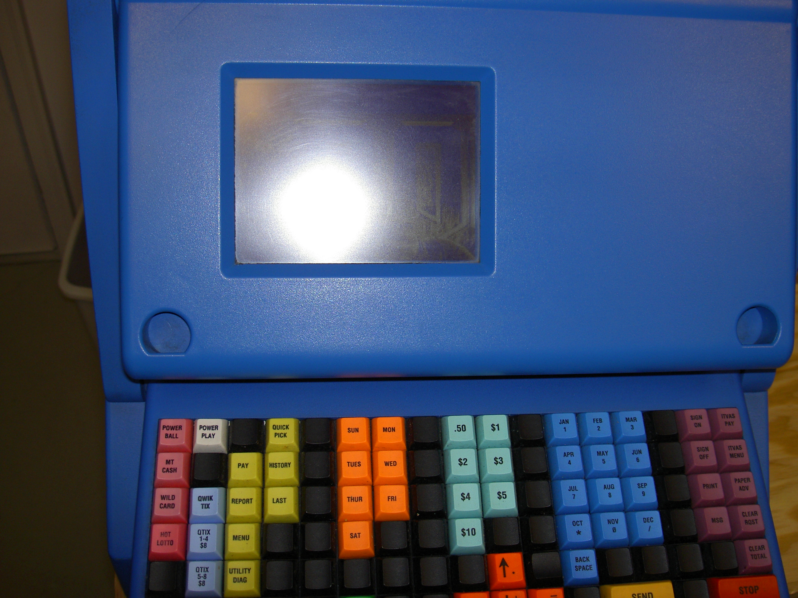 doom lottery machine closeup