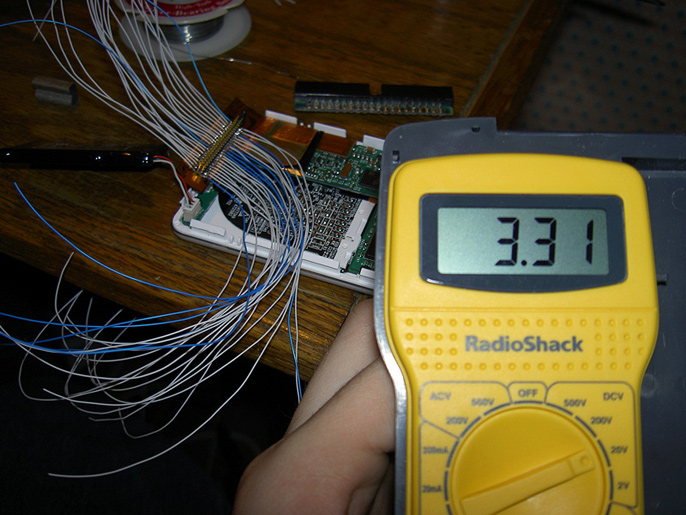 ipod hard drive with multimeter