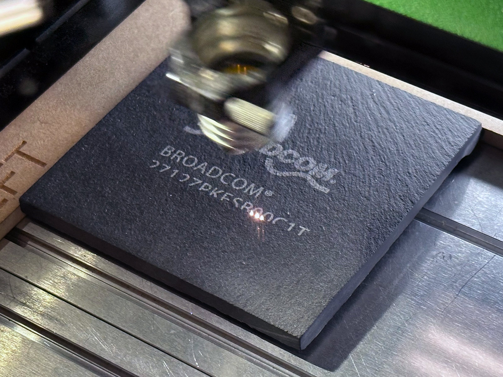 Laser cutter mid process