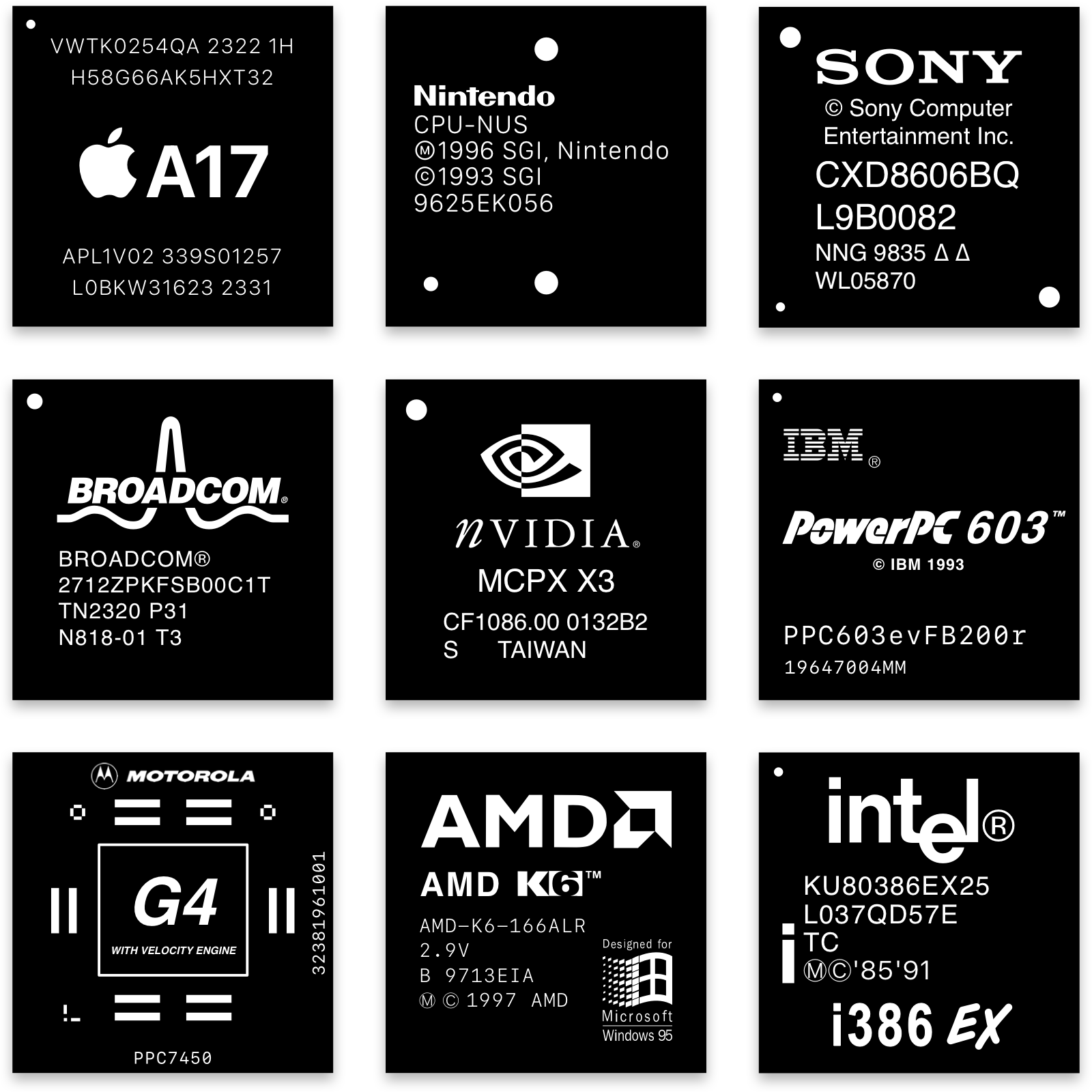 My macrochip designs