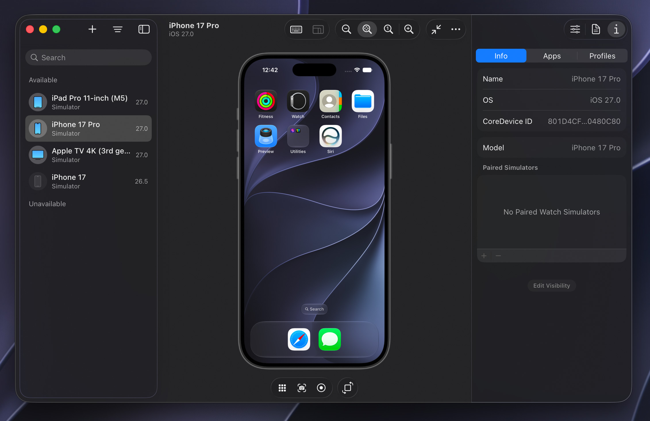 Xcode 27's Device Hub